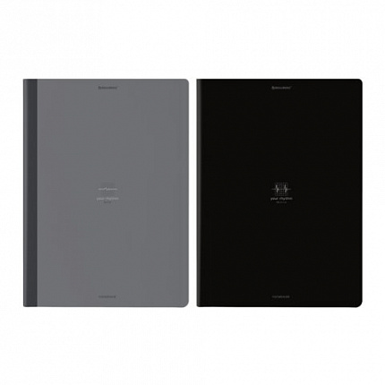 Тетрадь А4 96л. BRAUBERG на сшивке с корешком, клетка, обложка картон, Ритм, 405284