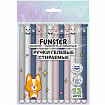 Ручки гелевые стираемые FUNSTER (ФАНСТЕР) "CUTE ANIMALS", СИНИЕ, НАБОР 12 ШТ., корпус soft-touch, узел 0,5 мм, линия письма 0,35 мм, 144435