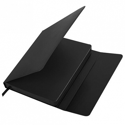 Ежедневник недатированный А5 (148х218 мм) GALANT "Magnetic", кожзам, магнитный клапан, 160 л., черный, 126272