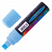 Маркер меловой "POP-ART" ГОЛУБОЙ, 15 мм, стираемый, для гладких поверхностей, BRAUBERG, 151543