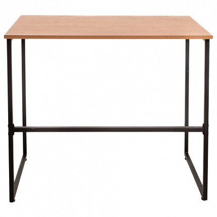Стол BRABIX "SMART CD-020", 900х500х770 мм, ЛОФТ, металл/ЛДСП бунратти, каркас черный, 641950