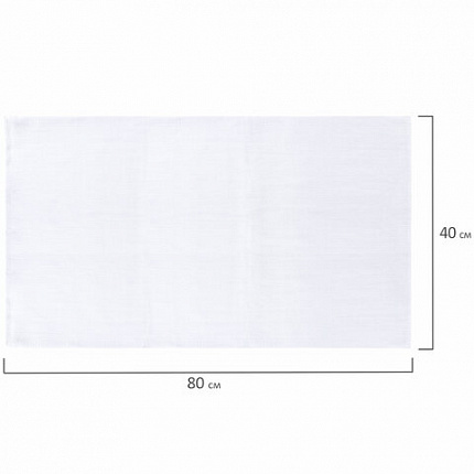 Салфетки ВАФЕЛЬНЫЕ отбеленные, 40х80 см, плотность 120 г/м2, КОМПЛЕКТ 50 шт., бюджет LAIMA, 604757