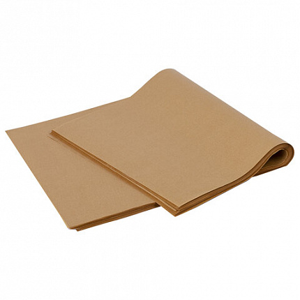 Бумага для выпечки силиконизированная в листах 40 см x 60 см КОМПЛЕКТ 500 штук, цвет коричневый, LAIMA, CH, 609590