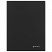 Папка с металлическим скоросшивателем и внутренним карманом BRAUBERG диагональ, черная, до 100 листов, 0,6 мм, 221351