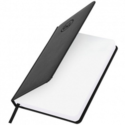 Ежедневник датированный 2026, А5, 138x213 мм, BRAUBERG "Favorite", под кожу, черный, 117037