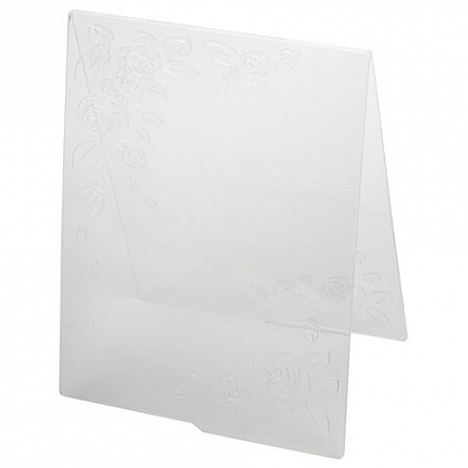 Клише для тиснения 3D "Розы" для Машинки для тиснения ОС-5, 108х146 мм, ОСТРОВ СОКРОВИЩ, 663797, 862-009