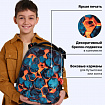 Ранец BRAUBERG ORIGINAL, 2 отделения, с брелоком, "Огненный всплеск", 38х29х16 см, 274405