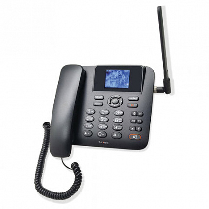 Телефон сотовый офисный TEXET FX-200, 2 SIM, 2,4", 512 Мб, microSD, FM, MP3, BT, спикерфон,черный, 127315