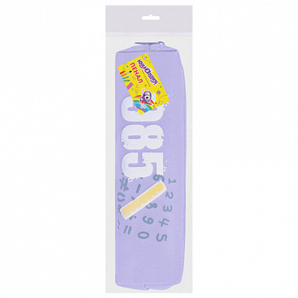 Пенал ЮНЛАНДИЯ ЮНИОР, 1 отделение, полиэстер, "Numbers", 20х6х4 см, 273807