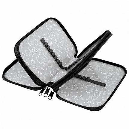 Пенал ПИФАГОР, 3 отделения, ламинированный картон, 19х11 см, "Car flash", 272254