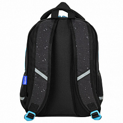 Рюкзак BRAUBERG OPTIMA, 2 отделения, с брелоком, "Открытый космос", 36х27х18 см, 272095