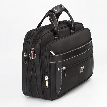 Сумка-портфель BRAUBERG с отделением для ноутбука 15-16", "Carbon", 2 отделения, графит, 41х31х13 см, 240509