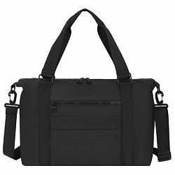 Сумка спортивная HEIKKI QUICK MOVE (ХЕЙКИ), карман на молнии, багажная лента, черная, 41х32х15 см, 273880