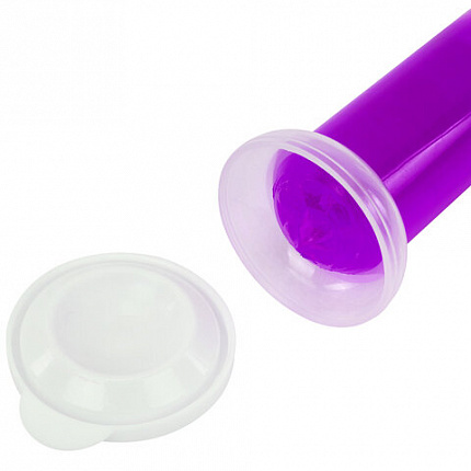 Диски гелевые, освежитель и очиститель для унитаза / писсуара, 8 дисков 44 г, LAIMA, "Лаванда", шприц, 609794