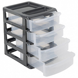 Бокс универсальный большой, 4 выдвижные секции, 37,6х25х35,5 см, М2768
