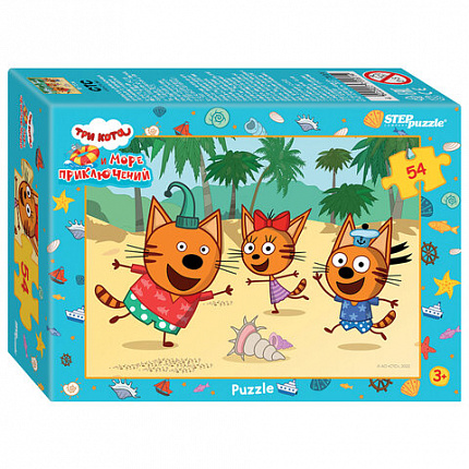 Пазл картонный 54 элемента, ЛИЦЕНЗИОННЫЕ СЮЖЕТЫ, АССОРТИ, 9х6,5,х2,5 см