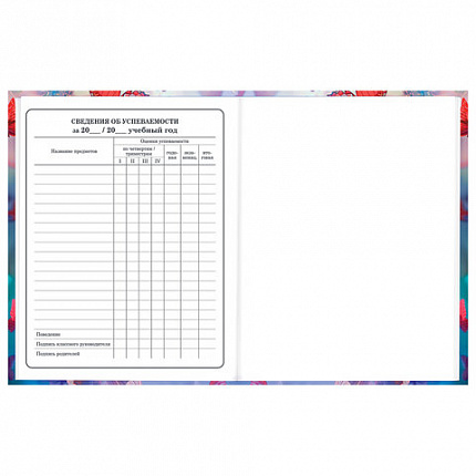 Дневник 1-4 класс 48 л., твердый, BRAUBERG, глянцевая ламинация, с подсказом, "Бабочки", 107151