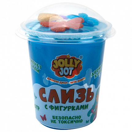 Слайм, слизь с фигурками, русалочки, 200 г, АССОРТИ 3 вида, JOLLY JOT (ДЖОЛЛИ ДЖОТ), 666666