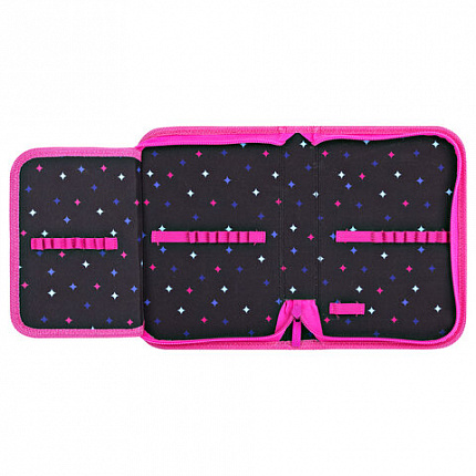 Пенал BRAUBERG, 1 отделение, 1 откидная планка, полиэстер, 21х14 см, "Pink lava", 273522