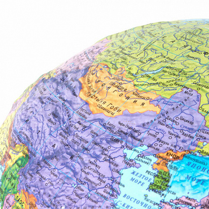 Глобус интерактивный + очки VR политический, Globen, 32 см, рельефный, с подсветкой, INT13200315