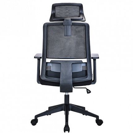 Кресло BRABIX PREMIUM "Agent ER-404", поясничная поддержка, регулируемый подголовник, ткань/сетка, черное, 532970