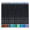 Карандаши цветные чёрное дерево BRAUBERG BLACK WOOD, 100 цветов, мягкий грифель 3 мм, 182045
