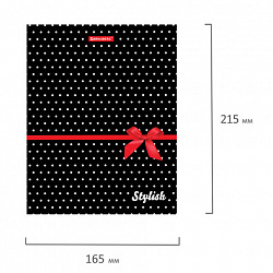 Тетрадь на кольцах А5 (175х215 мм), 120 листов, твердый картон, клетка, BRAUBERG, Стиль, 402006