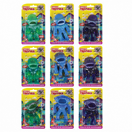 Фигурка-антистресс тянучка "Монстры", 11 см, ассорти 9 видов, JOLLY JOT (ДЖОЛЛИ ДЖОТ), 665946