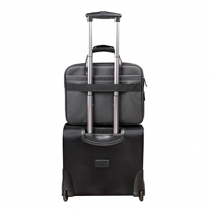 Сумка-портфель BRAUBERG с отделением для ноутбука 15-16", "Carbon", 2 отделения, графит, 41х31х13 см, 240509