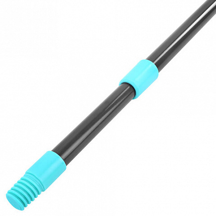 Швабра КОМПЛЕКТ флаундер 40 см + МОП микрофибра (ТИП К) + черенок 70-120 см, ЛЮБАША БЮДЖЕТ, 700052