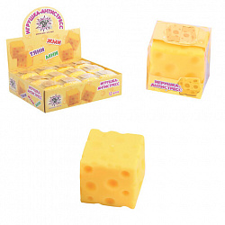Игрушка-антистресс "СЫР", 6 см, дисплей, JOLLY JOT (ДЖОЛЛИ ДЖОТ), 665807