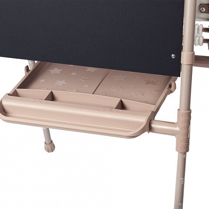 Мольберт растущий для мела/магнитно-маркерный 53х46 см, BRAUBERG "NIKA KIDS", БЕЖЕВЫЙ, 665759