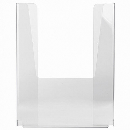 Подставка настенная для рекламных материалов ВЕРТИКАЛЬНАЯ (280х215х32 мм), А4, STAFF, 291173