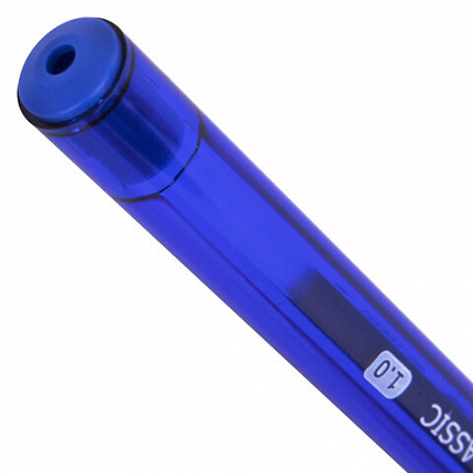 Ручка шариковая BRAUBERG X-30 CLASSIC, СИНЯЯ, мягкое письмо, пишущий узел 1 мм, линия письма 0,5 мм, 144331