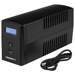 Источник бесперебойного питания IPPON Back Power Pro II 600, 600 ВА (360 Вт), LCD, 4 x IEC C13, 1030300