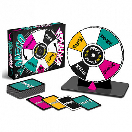 Игра настольная "Колесо Кринжа" для взрослых, 160 карточек, 18+, 10 КОР, 6024