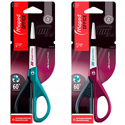 Ножницы MAPED (Франция) "Essential Green", 170 мм, ассорти, цвет ассорти, 468002