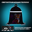 Мешок для обуви BRAUBERG, с петлей, светоотражающая полоса, 2 отделения, 46х36 см, "Леопард", 272395