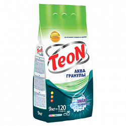 Стиральный порошок для всех типов стирки 9 кг TEON Color&White, бесфосфатный, 650