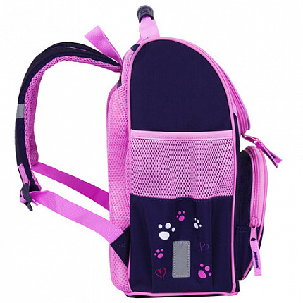 Ранец ПИФАГОР BASIC, 1 отделение, 3 кармана, эргономичная спинка, "Playing foxes", 35х28х18 см, 273136