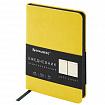 Ежедневник недатированный МАЛЫЙ 100х150 мм А6 BRAUBERG "Metropolis Mix", под кожу, 136 л., желтый, 113303