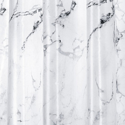 Шторка для ванной ПОЛИЭСТЕР, 180х180 см, кольца в комплекте, БЕЛЫЙ МРАМОР, PRIMILA (ПРИМИЛА), 700079