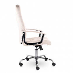 Кресло офисное "Бостон", CH-277, хром, ткань, бежевый (M-11)