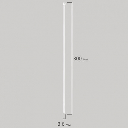 Стяжка (хомут) нейлоновая сверхпрочная POWER LOCK, 3,6x300 мм, КОМПЛЕКТ 100 шт., белая, SONNEN, 607923