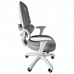 Кресло детское с поясничной поддержкой BRABIX KIDS "MG-225", сетка/ткань TW, серое, 533318