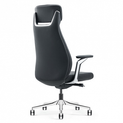 Кресло HAWASAN PREMIUM EX-830 X-ONE, синхромеханизм, алюминий, экокожа, черное, 533239