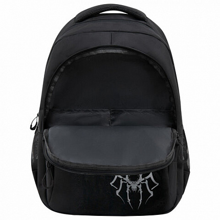 Рюкзак BRAUBERG CONCEPT универсальный, 2 отделения, светоотражающий принт, "Gray Spider", 45х30х18 см, 273847