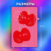 Скетчбук, слоновая кость 140 г/м2, 130х210 мм, 80 л., софт-тач, резинка, BRAUBERG ART CLASSIC, "Red apples", 117773