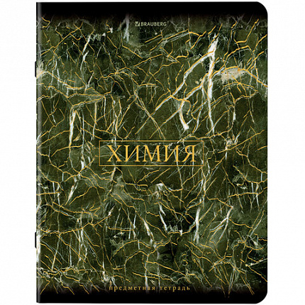 Тетради предметные, КОМПЛЕКТ 12 ПРЕДМЕТОВ, 48 л., SoftTouch, фольга, BRAUBERG, "MARBLE", 404326