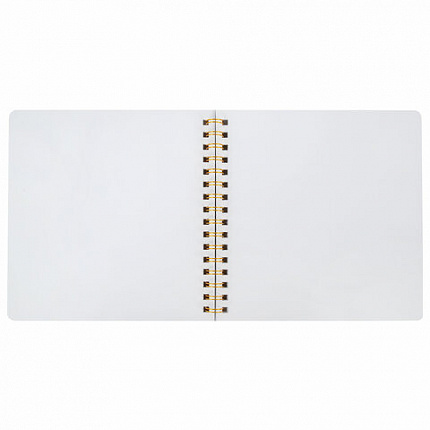 Фотоальбом 22х22 см, 20 белых листов, уголки, стикеры, ручки, клей, BRAUBERG White Line, 880651